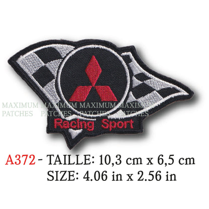 MAXIMUMPATCHES - 10,3 cm x 6,5 cm - Moto Japon Marque Logo Rétro Vintage