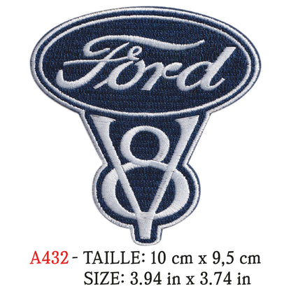 MAXIMUMPATCHES - 10 cm x 9,5 cm - Ecusson Patch Brodé Thermocollant - Automobile Italie Marque Logo