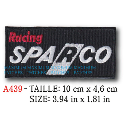 MAXIMUMPATCHES - 10 cm x 4,6 cm - Ecusson Patch Brodé Thermocollant - Siege Volant Harnais Jante Italie Automobile Chaussure