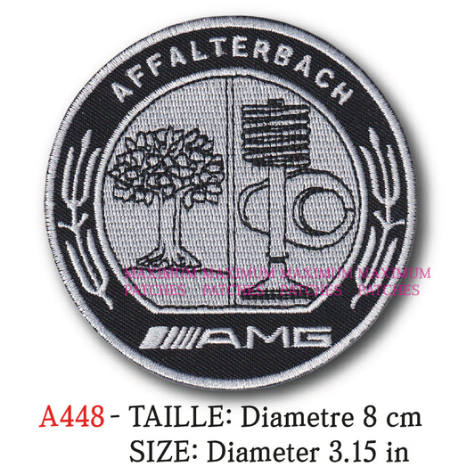 MAXIMUMPATCHES - Ecusson Patch Brodé Thermocollant - Diametre 8 cm - Automobile Voiture Allemande