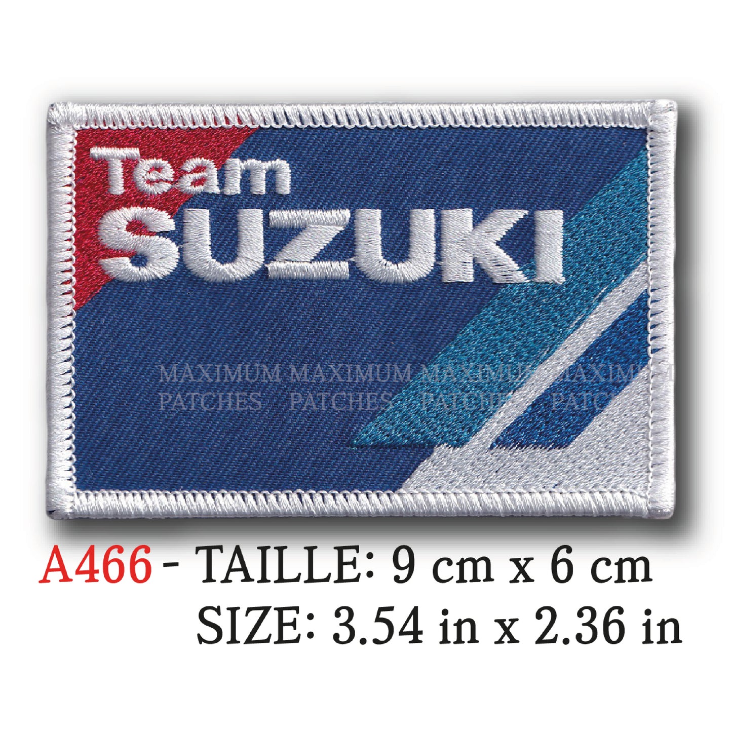 MAXIMUMPATCHES - 9 cm x 6 cm - Ecusson Patch Brodé Thermocollant - Moto Japon Marque Logo Publicité