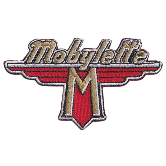 MAXIMUMPATCHES - 7 cm x 8 cm - Ecusson Patch Brodé Thermocollant - Cyclomoteur Vélomoteur France Publicité Marque Logo Mobylette