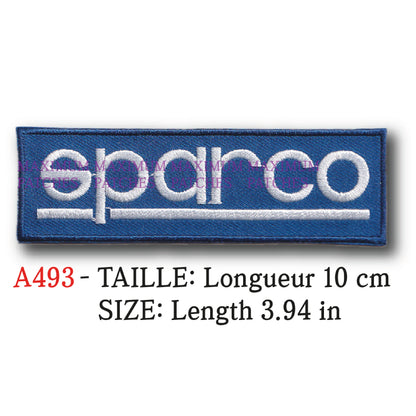 MAXIMUMPATCHES - 10 cm x 4,6 cm - Ecusson Patch Brodé Thermocollant - Siege Volant Harnais Jante Italie Automobile Chaussure