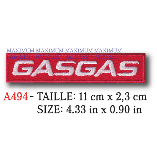 MAXIMUMPATCHES - 11 cm x 2,3 cm - Ecusson Patch Brodé Thermocollant - Moto Espagne Tout Terrain Cross Trial