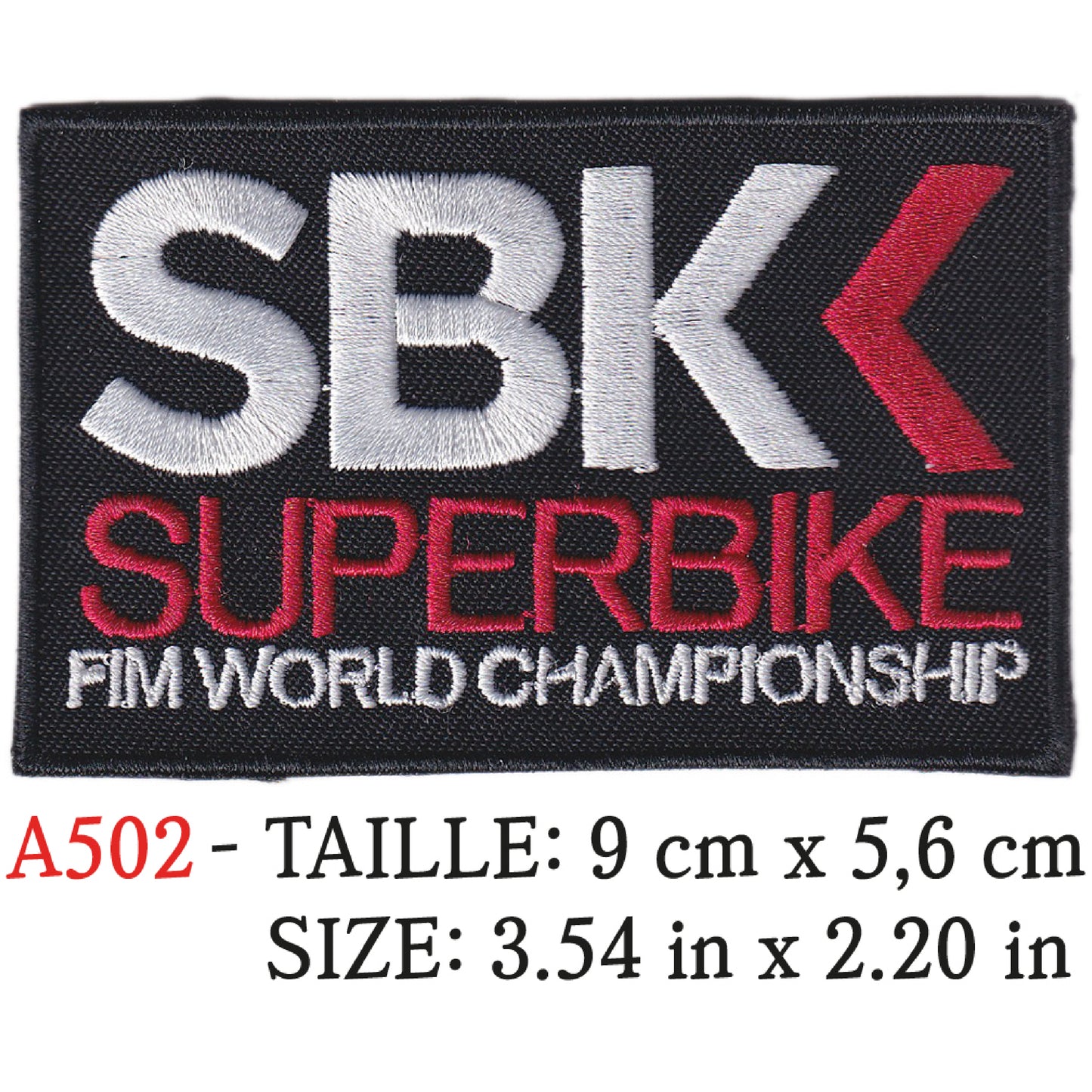 MAXIMUMPATCHES - Ecusson Patch Brodé Thermocollant - 9 cm x 5,6 cm - Moto Course Rétro Vintage