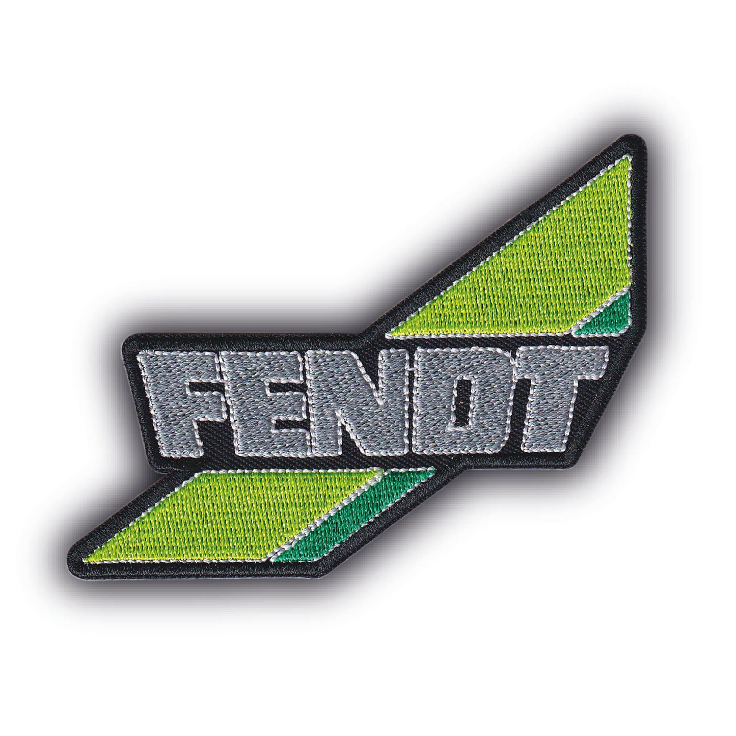 MAXIMUMPATCHES - Longueur: 8,5 cm - Ecusson Patch Brodé Thermocollant - Tracteur Moisonneuse Machine Agricole Logo Marque Rétro Vintage Fendt