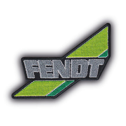 MAXIMUMPATCHES - Longueur: 8,5 cm - Ecusson Patch Brodé Thermocollant - Tracteur Moisonneuse Machine Agricole Logo Marque Rétro Vintage Fendt