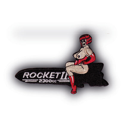 MAXIMUMPATCHES - Ecusson Patch Brodé Thermocollant - Dimension: 10 cm x 6,3 cm - Moto rocket 3 III classic touring custom standard roadster Triumph Rocket III 3