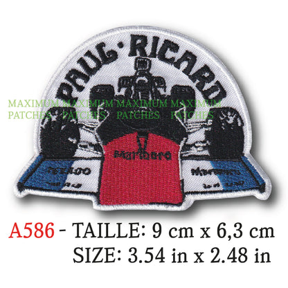 MAXIMUMPATCHES - Ecusson Patch Brodé Thermocollant - Circuit Automobile Moto Rétro Vintage