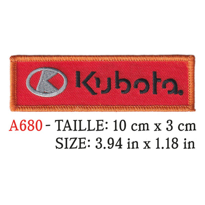 MAXIMUMPATCHES - Ecusson Patch Brodé Thermocollant - 10 cm x 3 cm - Tracteur Agricole Machine Rétro Vintage