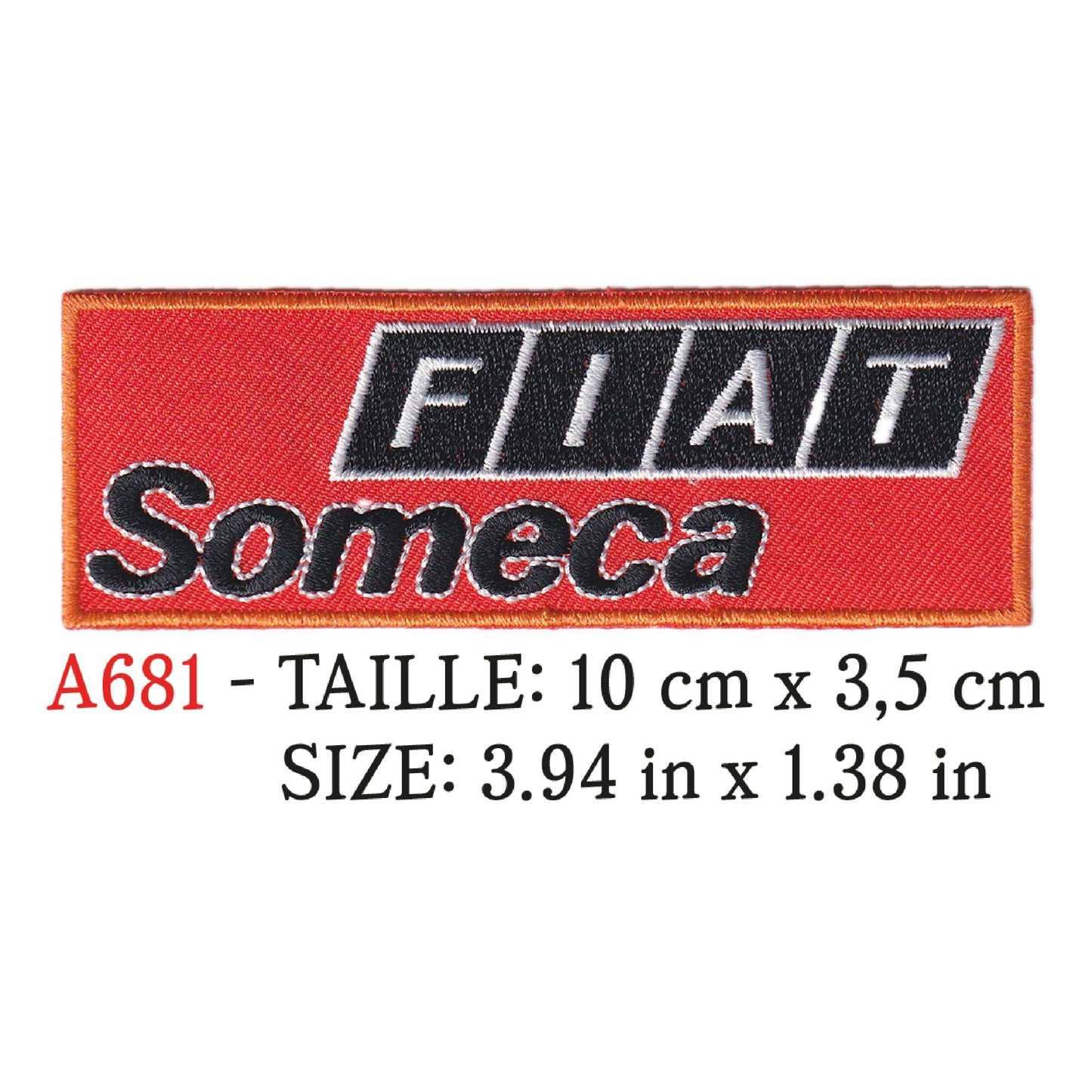 MAXIMUMPATCHES - Ecusson Patch Brodé Thermocollant - 10 cm x 3,5 cm - Tracteur Agricole Rétro Vintage