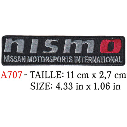 MAXIMUMPATCHES - Ecusson Patch Brodé Thermocollant - 11 cm x 2,7 cm - Automobile Japon Marque Logo Rétro Vintage