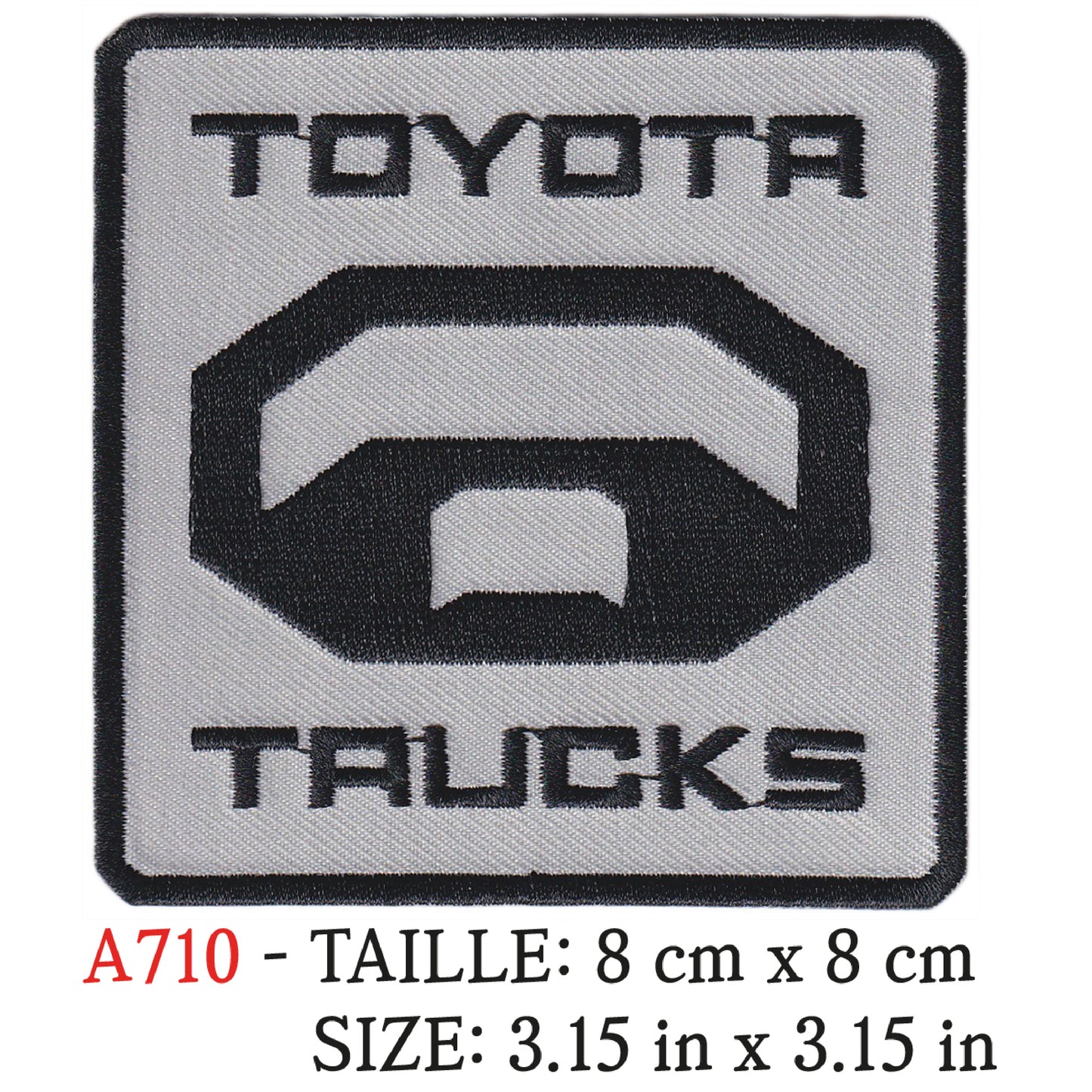 MAXIMUMPATCHES - Ecusson Patch Brodé Thermocollant - 8 cm x 8 cm - Automobile Camion Japon Marque Logo Rétro Vintage