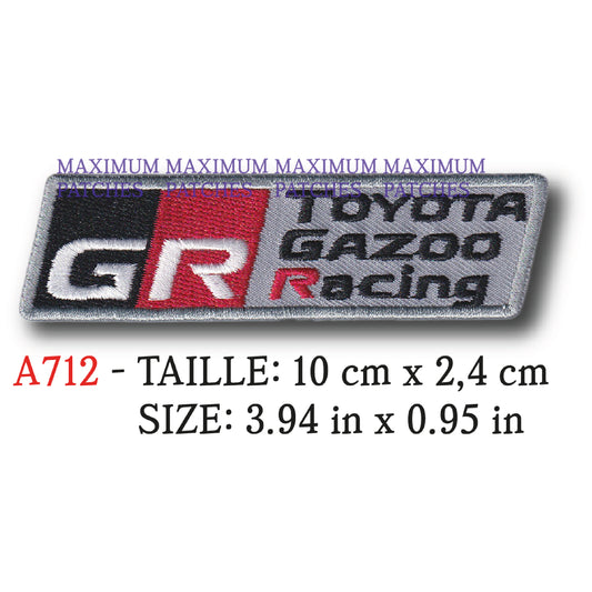 MAXIMUMPATCHES - Ecusson Patch Brodé Thermocollant - 10 cm x 2,4 cm - Automobile Japon Marque Logo Rétro Vintage