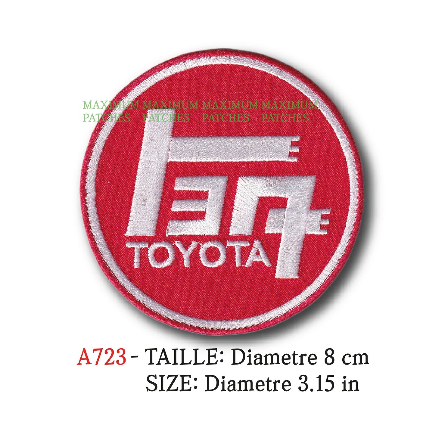 MAXIMUMPATCHES - Ecusson Patch Brodé Thermocollant - Diametre 8 cm - Automobile Japon Rétro Vintage