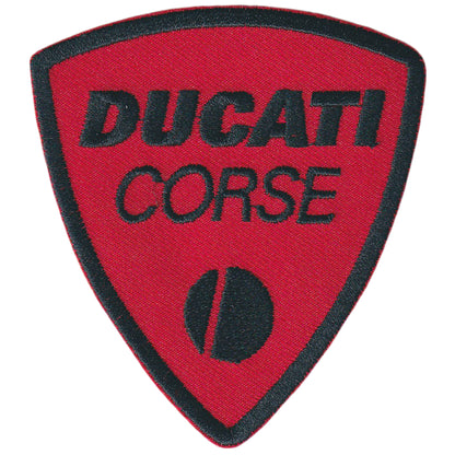 MAXIMUMPATCHES - Ecusson Patch Brodé Thermocollant - 8 cm x 7,3 cm - Ducati Moto Italie Motard Corse