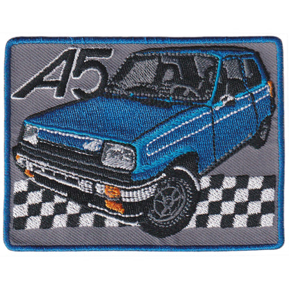 MAXIMUMPATCHES - Ecusson Patch Brodé Thermocollant - Diamètre 9 cm x 7 cm - A5 Alpine R5 Automobile France Voiture Sport