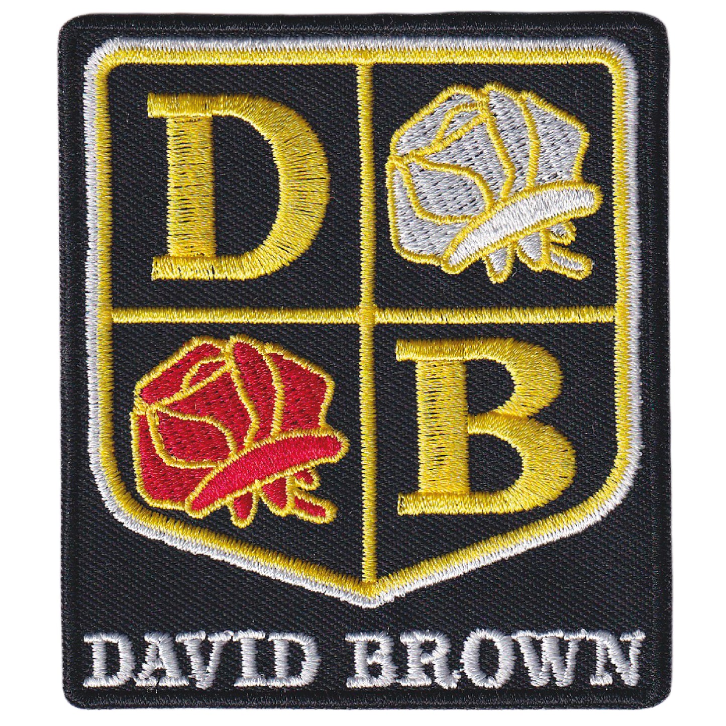 MAXIMUMPATCHES - Ecusson Patch Brodé Thermocollant - 8 cm x 7 cm - Matériel Tracteur Agricole Paysans Engin David Brown