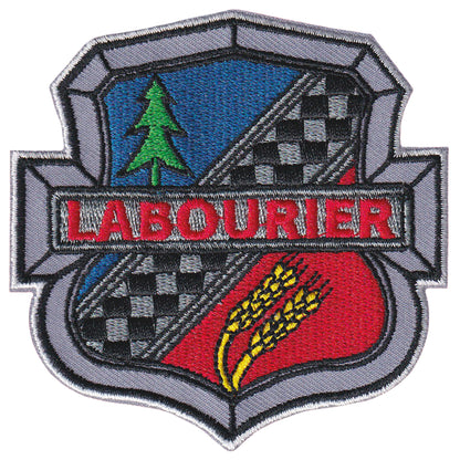 MAXIMUMPATCHES - Ecusson Patch Brodé Thermocollant - Dim: 8 cm x 8 cm - tracteur Matériel Agricole Paysans Engin Agriculture