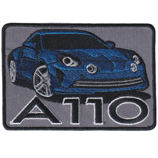 MAXIMUMPATCHES - Ecusson Patch Brodé Thermocollant - Dim: 9 cm x 6,2 cm - A110 Automobile France Voiture Sport