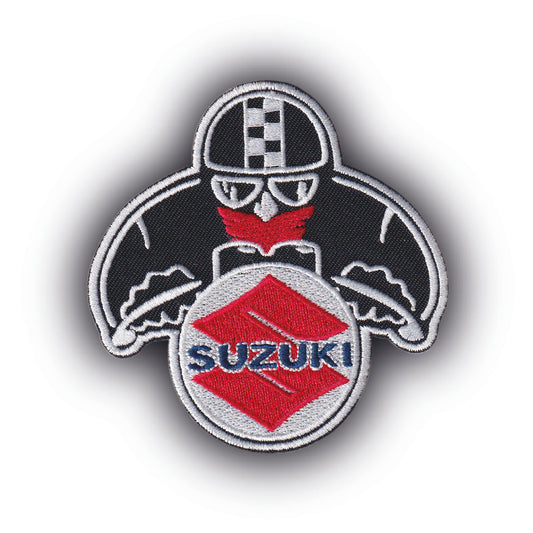 MAXIMUMPATCHES - Ecusson Patch Brodé Thermocollant - 9 cm x 8,5 cm - Moto Motard Japon Grand Prix Sportive Scooter Trails Roadster Motocross