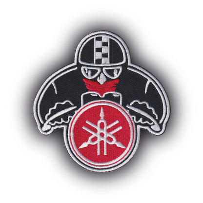 MAXIMUMPATCHES - Ecusson Patch Brodé Thermocollant - 9 cm x 8,5 cm - Moto Motard Japon Grand Prix Sportive Scooter Trails Roadster Motocross