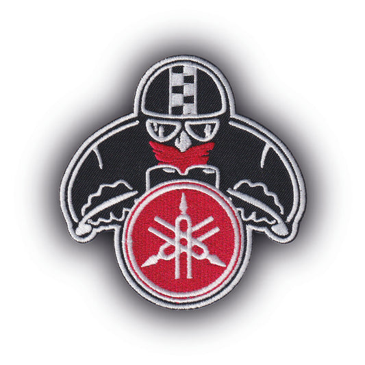 MAXIMUMPATCHES - Ecusson Patch Brodé Thermocollant - 9 cm x 8,5 cm - Moto Motard Japon Grand Prix Sportive Scooter Trails Roadster Motocross