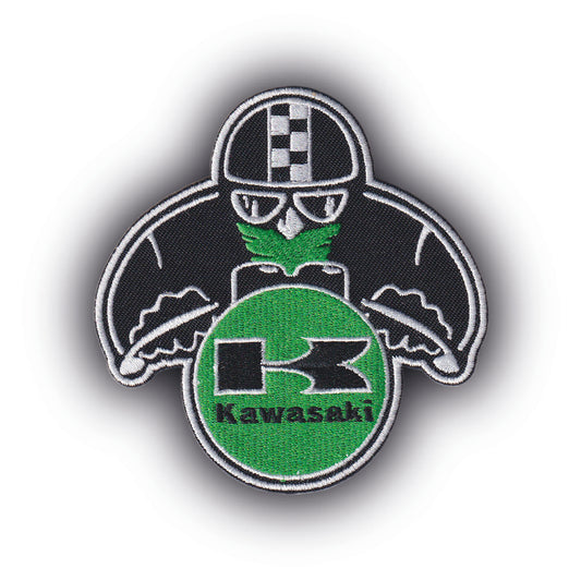 MAXIMUMPATCHES - Ecusson Patch Brodé Thermocollant - 9 cm x 8,5 cm - Moto Motard Japon Grand Prix Sportive Scooter Trails Roadster Motocross