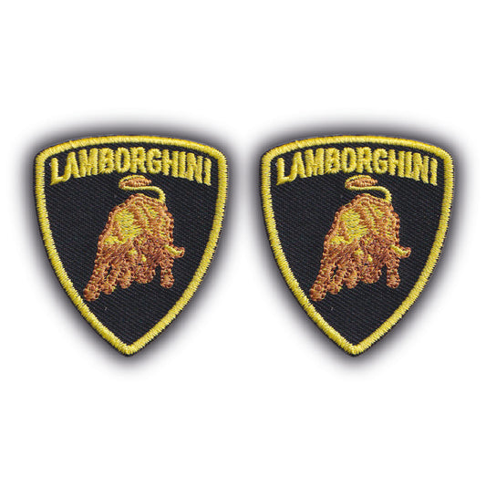 MAXIMUMPATCHES - Minis Écussons Thermocollants X2-4,5 cm x 4 cm - Automobile Voiture Course Italie Super car Combinaison Pilote Formule 1 Gt