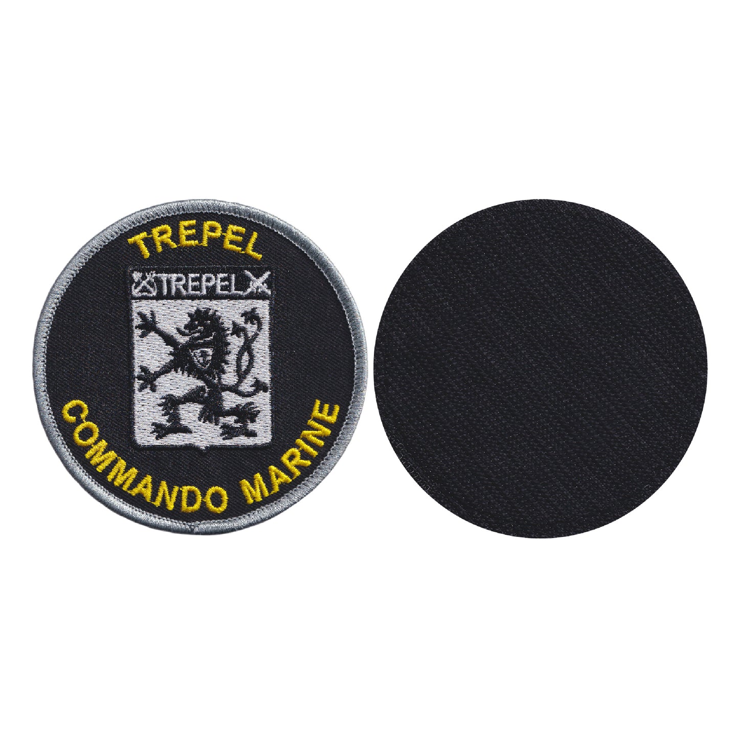 MAXIMUMPATCHES - Ecusson Patch Brodé Thermocollant - Diamètre 8 cm - Commando Marine Trepel Militaire armée