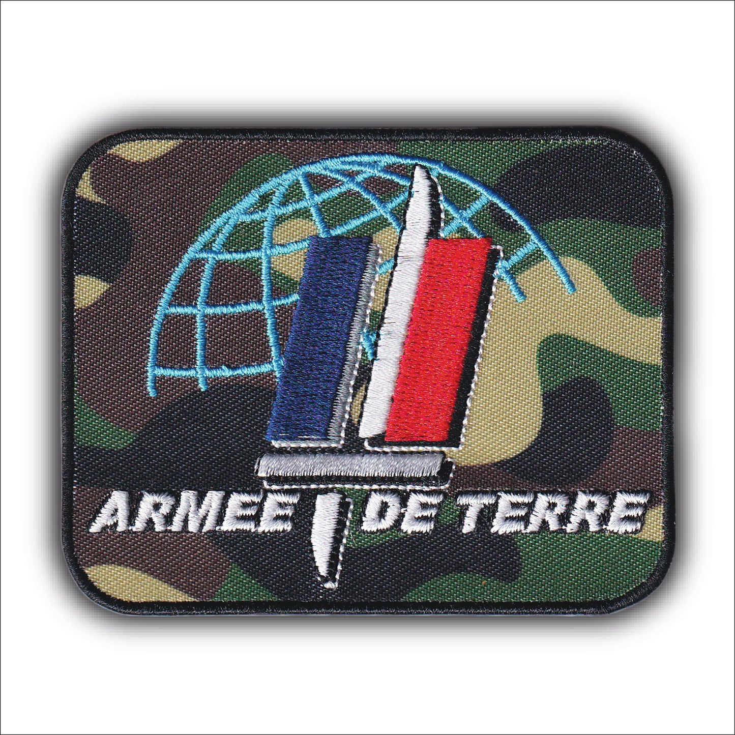 MAXIMUMPATCHES - Ecusson Patch en Broderie Et Sublimation, Thermocollant - 9 cm x 7 cm - Armée De Terre Militaire Soldat Militaria Commandos