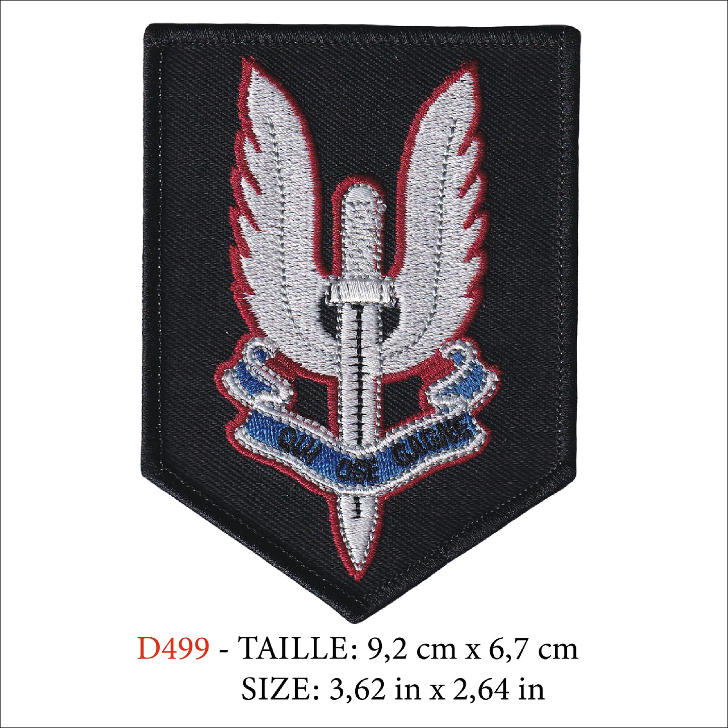 MAXIMUMPATCHES - Ecusson Patch Brodé Thermocollant - 9,2 cm x 6,7 cm - 1er Régiment Infanterie Marine Cos Armée Militaire Force Spéciale