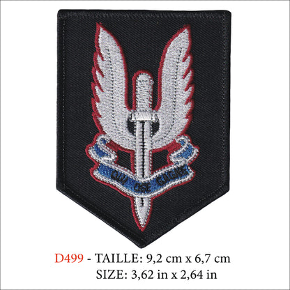MAXIMUMPATCHES - Ecusson Patch Brodé Thermocollant - 9,2 cm x 6,7 cm - 1er Régiment Infanterie Marine Cos Armée Militaire Force Spéciale