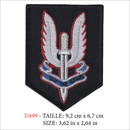 MAXIMUMPATCHES - Ecusson Patch Brodé Thermocollant - 9,2 cm x 6,7 cm - 1er Régiment Infanterie Marine Cos Armée Militaire Force Spéciale