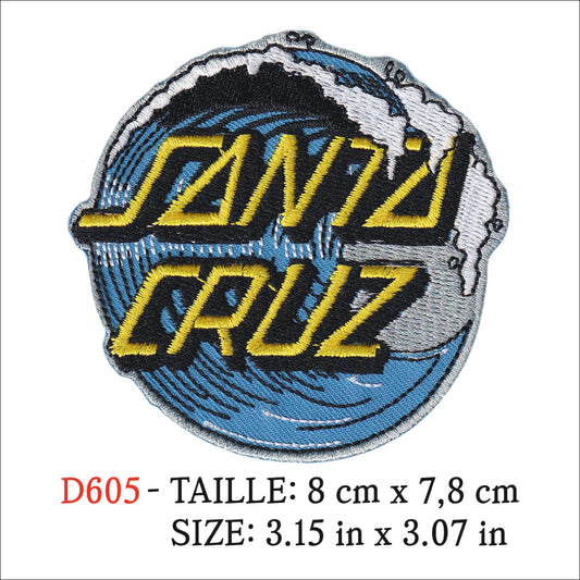 MAXIMUMPATCHES - Ecusson Patch Brodé Thermocollant - 8 cm x 7,8 cm - Skate Surf