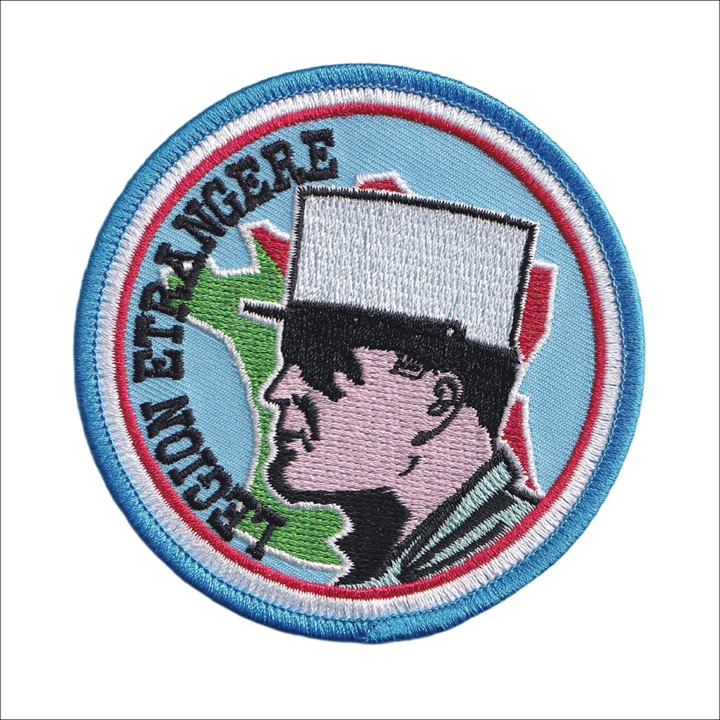 MAXIMUMPATCHES - Ecusson Patch Brodé Thermocollant - Diametre 8 cm - Legion Etrangere Armée Militaire