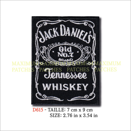 MAXIMUMPATCHES - Ecusson Patch Brodé Thermocollant - 7 cm x 9 cm - Bourbon Whisky Usa