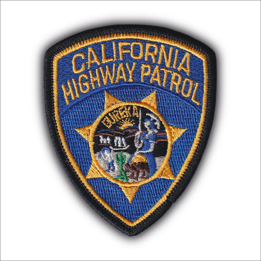 MAXIMUMPATCHES - Ecusson Patch Brodé Thermocollant - 8 cm x 6,6 cm - California highway patrol insigne police usa