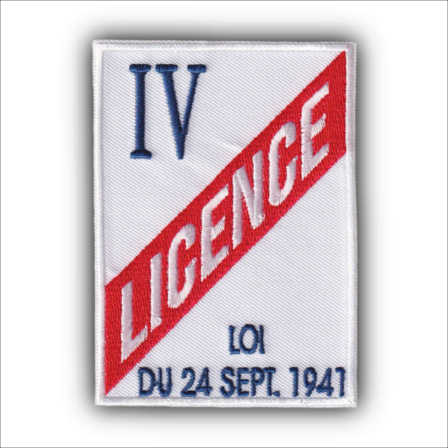 MAXIMUMPATCHES - Ecusson Patch Brodé Thermocollant - Dim: 9 cm x 6,5 cm - Licence 4 IV apéro humour pétanque