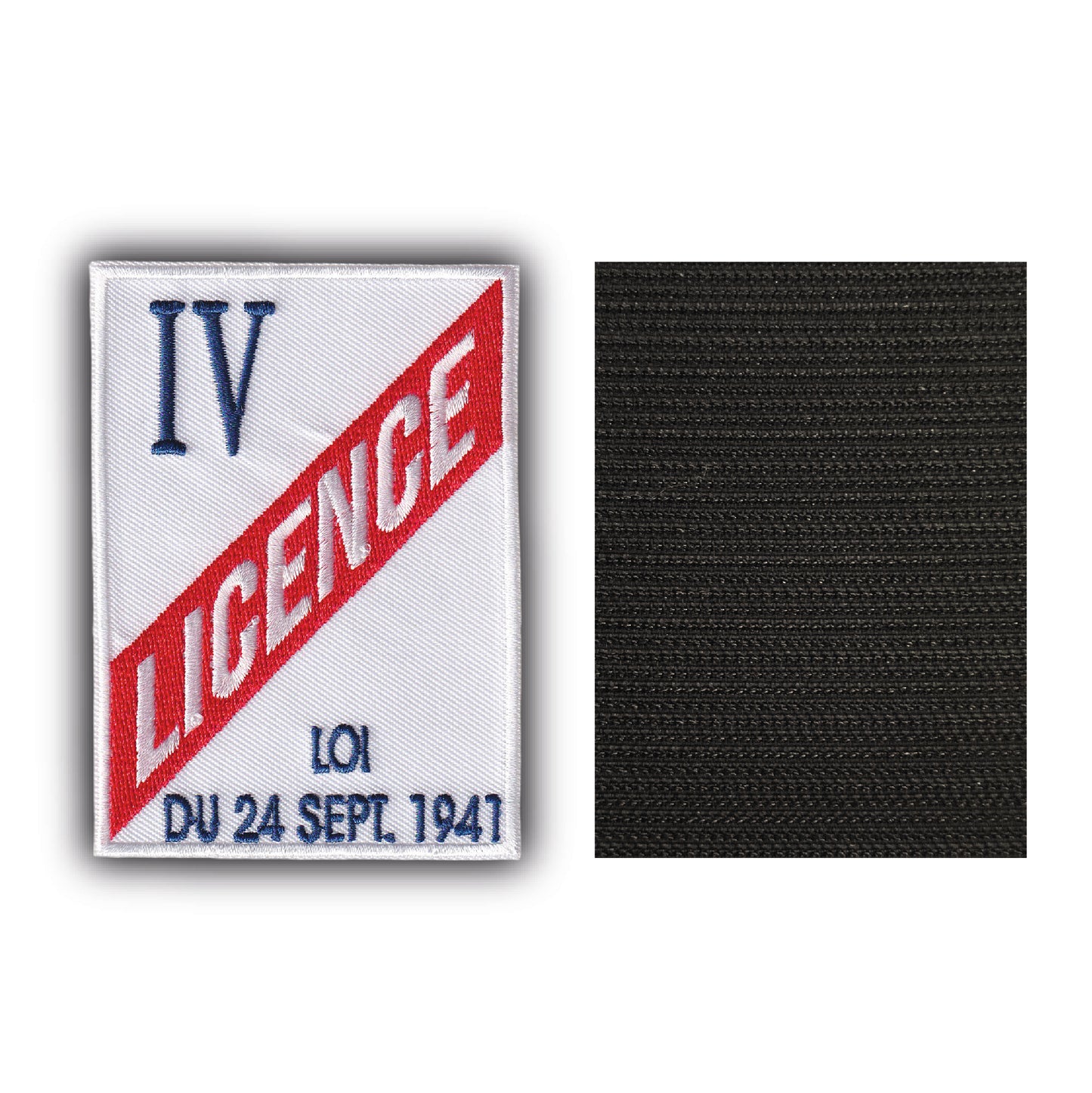 MAXIMUMPATCHES - Dimension: 9 cm x 6,5 cm - Ecusson Patch Brodé Avec Scratch Cousu Au Dos + Carré Scratch A Coudre, Face Opposé Offerte, Licence 4 IV apéro pétanque