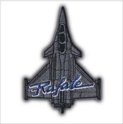 MAXIMUMPATCHES - Ecusson Patch Brodé Thermocollant - Dim: 9 cm x 6,5 cm - Avion Chasse Air Marine Charles Gaulle Rafale