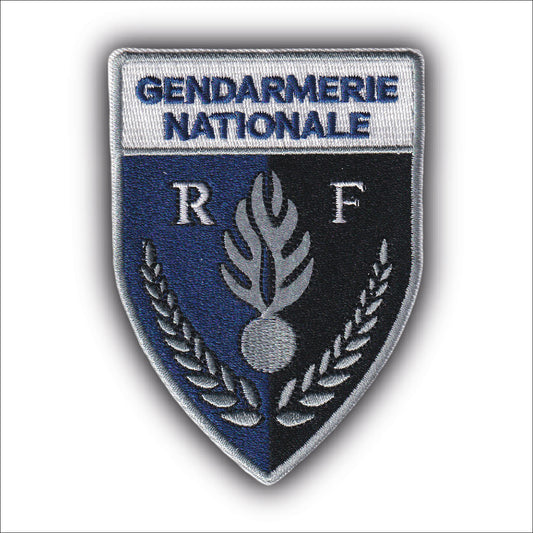 MAXIMUMPATCHES - Ecusson Patch Brodé Thermocollant - Dim: 9 cm x 6,5 cm - Gendarmerie Nationale France Police Armée Militaire