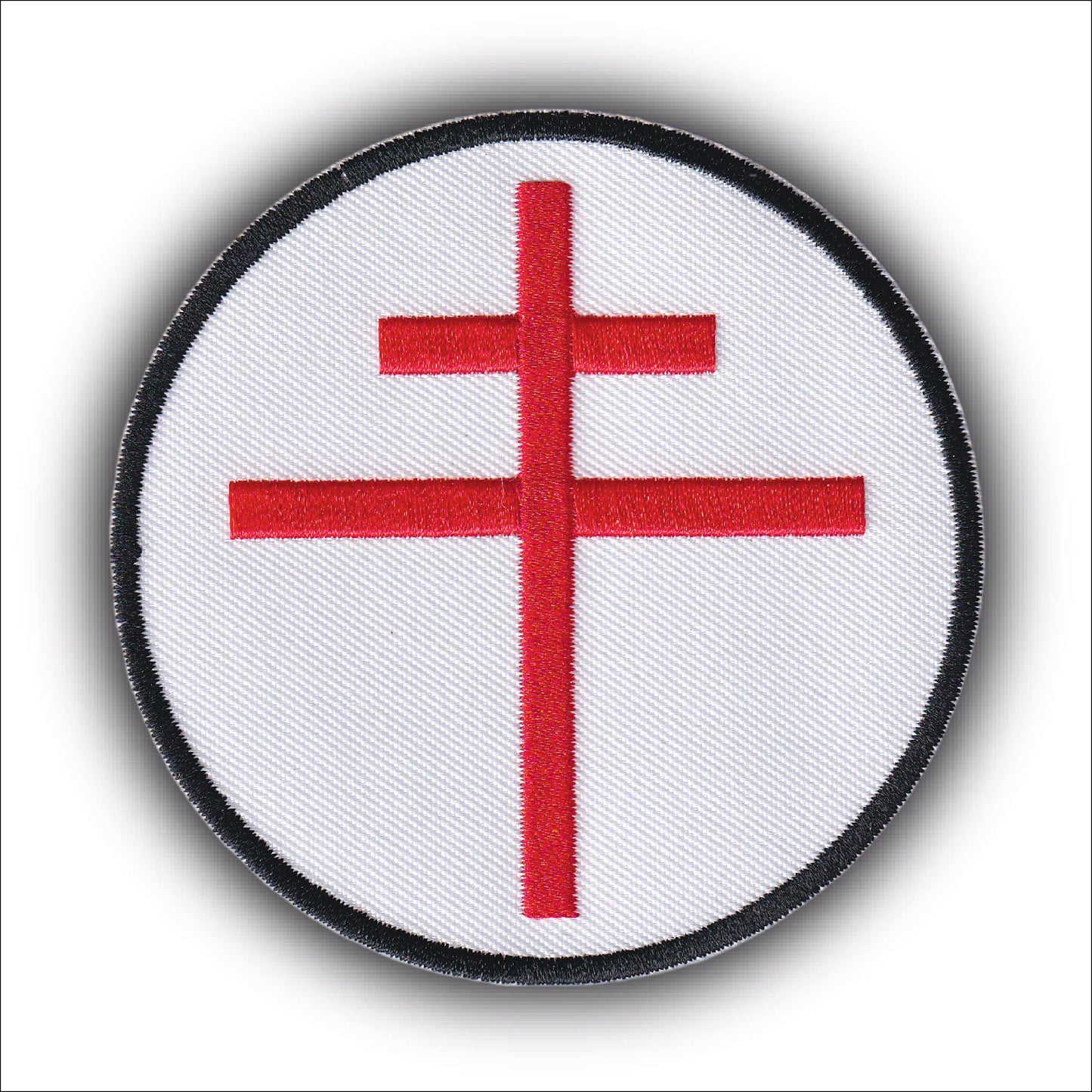 MAXIMUMPATCHES - Ecusson Patch Brodé Thermocollant - Diamètre: 8 cm - Cocarde France Armée De L'air Libre Résistance