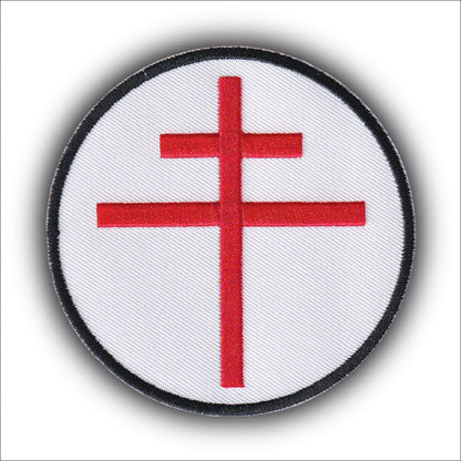 MAXIMUMPATCHES - Ecusson Patch Brodé Thermocollant - Diamètre: 8 cm - Cocarde France Armée De L'air Libre Résistance