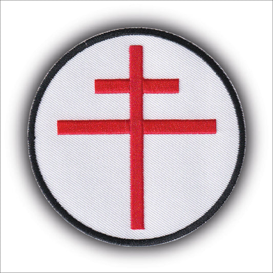 MAXIMUMPATCHES - Ecusson Patch Brodé Thermocollant - Diamètre: 8 cm - Cocarde France Armée De L'air Libre Résistance