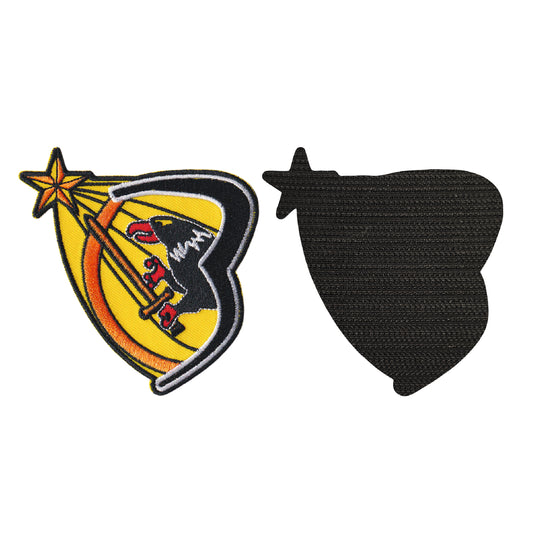 MAXIMUMPATCHES - Dim: 9 cm x 8 cm - Ecusson Patch Brodé Avec Scratch Cousu Au Dos + Carré Scratch A Coudre, Face Opposé 10 cm x 10 cm Offert/Commando Air Cpa 30 Militaire