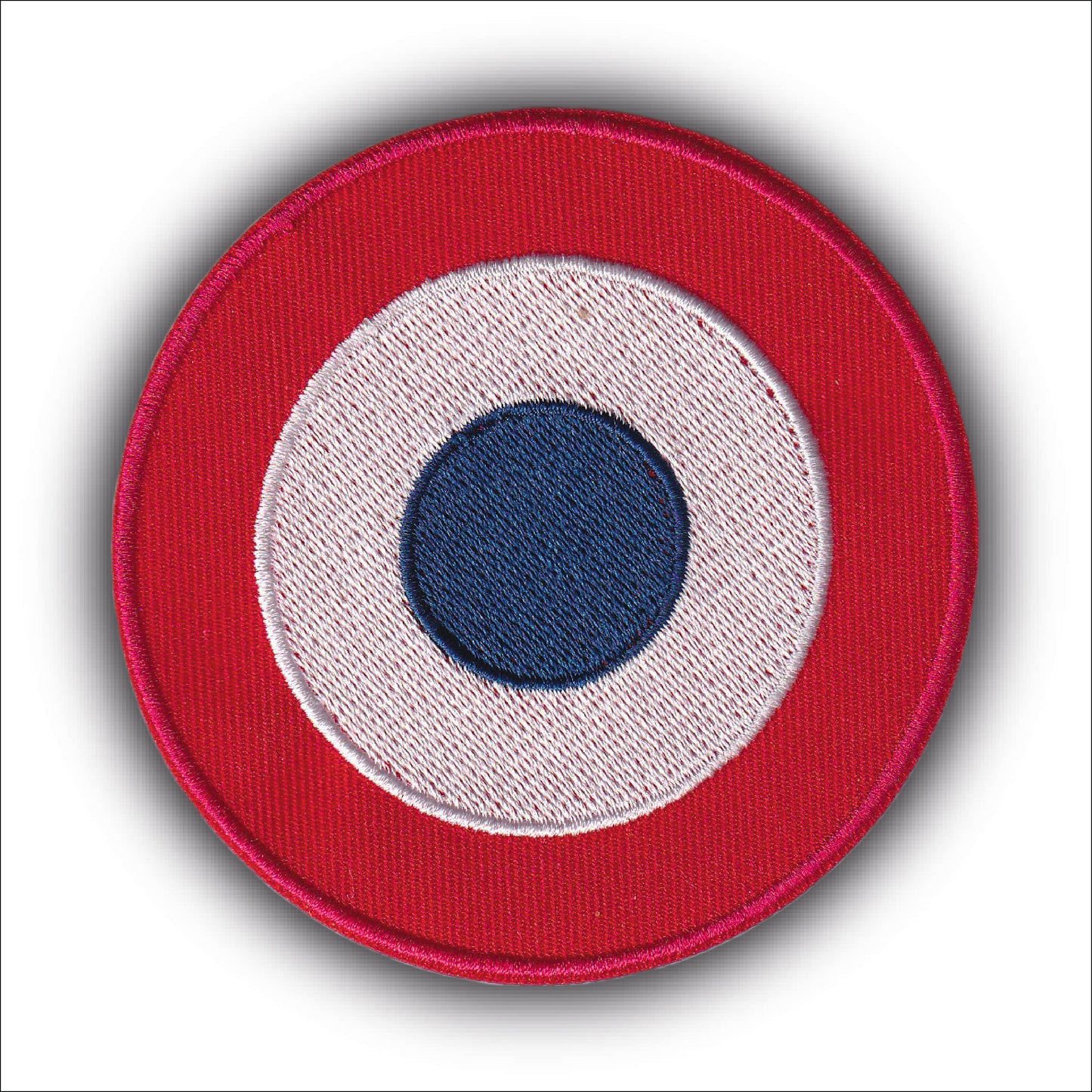 MAXIMUMPATCHES - Ecusson Patch Brodé Thermocollant - Diamètre: 8 cm - cocarde france fusiliers marine nationale armée militaire air mer terre commandos