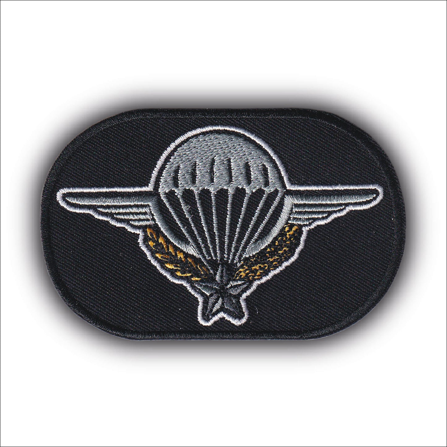 MAXIMUMPATCHES - Ecusson Patch Brodé Thermocollant - Dim: 9 cm x 5,5 cm - parachutiste fusiliers marine nationale armée militaire air mer terre commandos