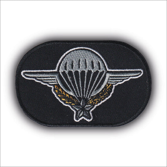 MAXIMUMPATCHES - Ecusson Patch Brodé Thermocollant - Dim: 9 cm x 5,5 cm - parachutiste fusiliers marine nationale armée militaire air mer terre commandos