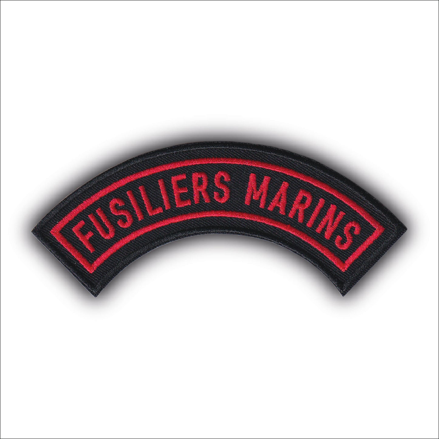 MAXIMUMPATCHES - Ecusson Patch Brodé Thermocollant - Dim: 12 cm x 5 cm - fusiliers marins marine nationale armée militaire air mer terre commandos